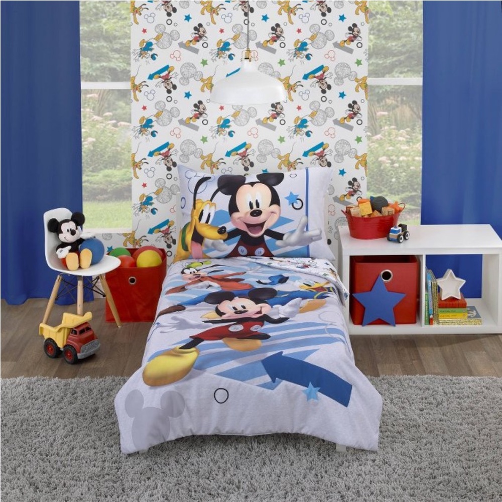 Mickey Mouse Toddler Bed Set